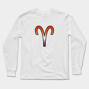 Aries Lesbian Pride Symbol Long Sleeve T-Shirt